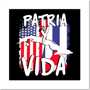 Cuban american Flag Bandera Cubana Cuba Flags Posters and Art